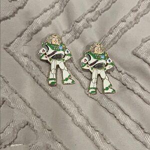 BaubleBar Buzz Lightyear Earrings in Green and White